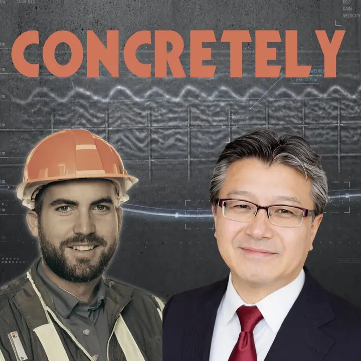 Cover der Concretely-Folge «Concrete Inspection: GPR, Ultrasound & AI»